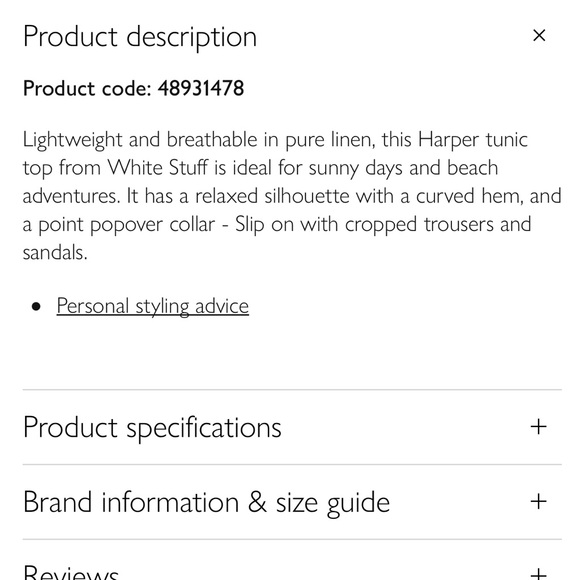 White Stuff Linen Harper White US 12 (GB 16) - Picture 6 of 7